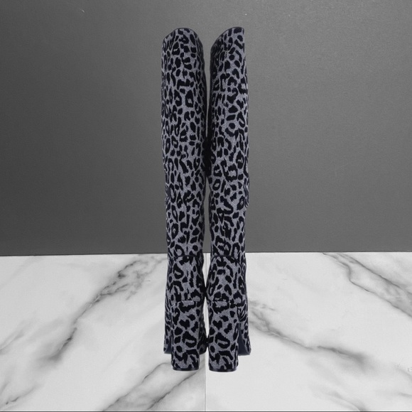 DOLCE & GABBANA Animal Print Grosgrain Trim Boots - Picture 13 of 14